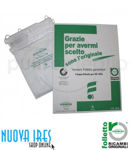Sacchetti originali vk135 e - sacchetti,