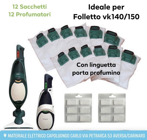 Folletto sacchetti vk140 150 - sacchetti, vk140/150
