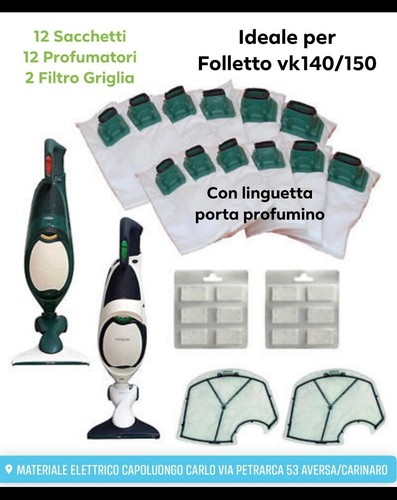 Sacchetti folletto 140 - sacchetti, vk